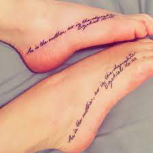 Mother Daughter Foot Tattoos Foot Tattoos Family Tattoos Tattoos