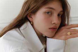 Deep Rose Hook Earring