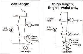 mediven elegance size chart in cm