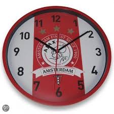 ajax klok finest met 3 sterren voetbal nederland amsterdam soccer holland netherlands junkydotcom klok jongenskamer slaapkamer jongens