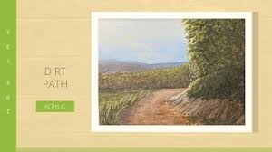 The anchor points are the only thing showing up visible. Painting Tutorial Dirt Path Acrylic Landscape Painting Painting With Oil Paints