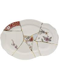 seletti kintsugi tray farfetch 陶器 金継ぎ 陶器デザイン
