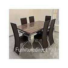 Dining set dining set 4 seater. Generic Marble Bronixx Dining Set 6 Sitting Dinning Chairs Jumia Nigeria
