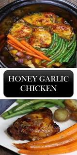 Honey Garlic Chicken Chicken Chocolate Food Honey Garlic Chicken Chicken Recipes Crockpot Chicken And Vegetables