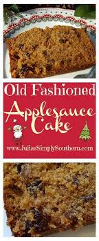 Old Fashioned Applesauce Cake Vintage Recipes Recipe Desserts Applesauce Cake Recipe Easy Baking