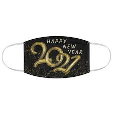 Happy New Year 2021 Holiday 4 Fabric Face Mask Face Etsy In 2020 Face Mask Happy New Year Happy New