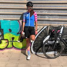 Https This Is Cambridge Com Shop Cycling Jerseys A Bloc Jersey Blue Female Cyclist Cycling Girls Cycling Chicks