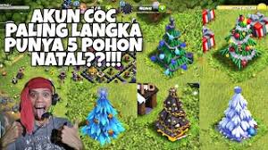 Akun Coc Paling Langka Punya 5 Pohon Natal Clash Of Clans Indonesia Youtube