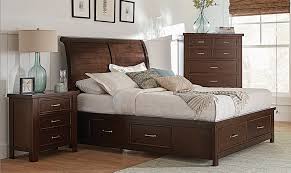 Sleigh bedroom set w/ storage bed. Banning Pinot Noir Finish Storage Sleigh Bed