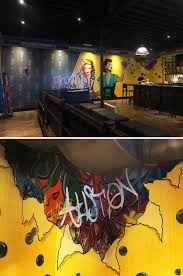 Patak Ring Allston By Blind Fox Art At Tavern Allston Colorful Murals Mural Fox Art
