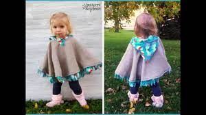 Diy Carseat Poncho Tutorial With A No Sew Option Youtube Car Seat Poncho Fleece Poncho Fleece Diy