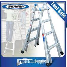 Werner Mt17az 4 6m Aluminium Telescoping Ladder For Sale Online Ebay