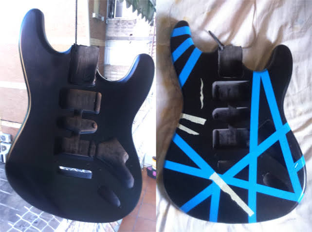 How to paint a guitar like the legendary Frankenstrat - Pintyplus