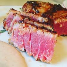 Blackened Ahi Tuna With Ginger Soy Dipping Sauce Tuna Steak Recipes Ahi Tuna Steak Ahi Tuna Steak Recipe