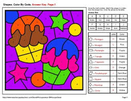 We have many coloring pages of shapes to print and color and this coloring pages of three dimensional shapes or 3d shapes is also one of them. Identifying 2d Shapes Color By Code Coloring Pages Birthday
