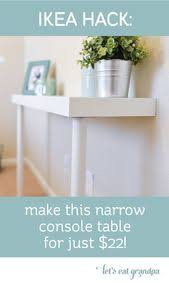 Ikea Hack Console Table Narrow Console Table Home Decor Diy Console Table