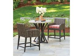 So, i'm getting married soon and i'm looking to save some money. Tommy Bahama Outdoor Living Cypress Point Ocean Terrace 3900 873 2x3900 17 3 Pc Outdoor Pub Dining Set W Counter Height Chairs Baer S Furniture Outdoor Pub Dining Sets