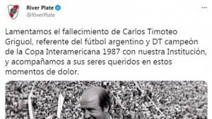 Carlos timoteo griguol, historical coach of ferro, gimnasia and rosario central, among others, died at 86s after being hospitalized for two weeks in the los arcos sanatorium, in the city of buenos aires, due to a lung condition. Mug0xd7h Rfhym