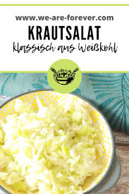 Grundrezept Klassicher Krautsalat Aus Weisskohl Krautsalat Rezepte Weisskohl Rezept Vegetarisch Rezepte