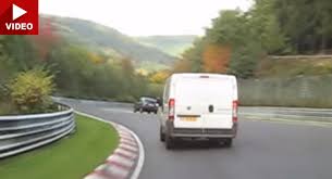 Brilliantly bonkers and an amazing human being! Nurburgring Fiat Ducato Pushes Citroen Saxo Driver To Make Mistake Crash Carscoops