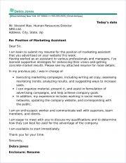 Here are some of the best cover letter examples, including one submitted to us at hubspot. Cover Letter For Assistant Marketing Manager Www Annanimmo Com