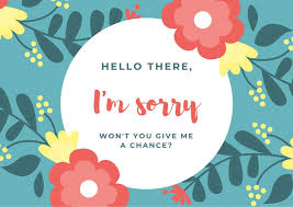 Create your own unique greeting on a apology card from zazzle. Free Printable Customizable Apology Card Templates Canva