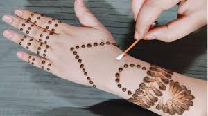 Stylish Easy Mehndi Design For Back Hand New Cotton Bud Mehndi Design Desain Henna Mehndi Designs Mehndi