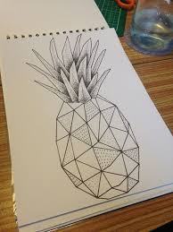 1001 Images Du Dessin Geometrique Magnifique Pour Vous Inspirer Ananas Dessin Dessin Geometrique Dessin