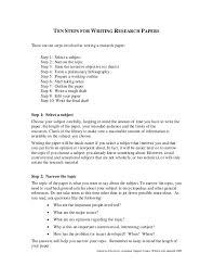Writing a good research paper can be daunting if you have never done it before. Ten Steps For Writing Research Papers 3