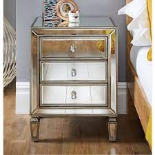 From drawers and shelves to cupboards, we have sizes and combinations to suit all, in an array of styles including oak, high gloss, painted, mirrored and more. Venetian Mirrored Bedside Table
