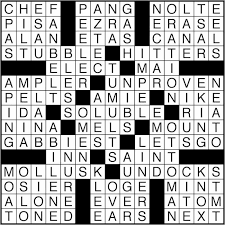 The mini meta is two puzzles in one. Crossword Puzzle Answers June 29 2016 Metro Us
