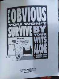 It's obvious you won't survive by wits alone -a Dilbert book, Hobbies &  Toys, Books & Magazines, Fiction & Non-Fiction on Carousell