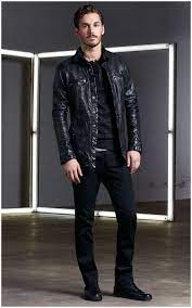 Kenneth Cole Spring Summer 2015 Menswear Collection Brown Leather Jacket Men Leather Jacket Men Men Fashion 2017
