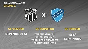 Assistir o grande duelo entre ceará x bolívar online na tv no smartphone e no tablet em casa ou em qualquer. Se Perder Para O Bolivar Ceara Esta Eliminado Da Sul Americana Confira Cenarios Possiveis Ceara Ge