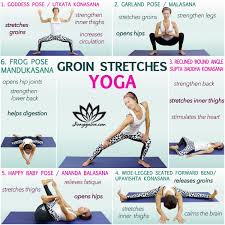 Six Recovery Yoga Stretches For Pulled Groin Yoga Breathing Exercises Yoga Benefits Wellness Yoga