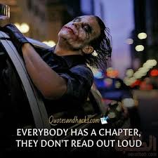 صورت الجوكر مع خلفيات قناع الجوكر حزينة مكتوب عليها reading chapter fictional characters