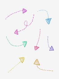 Colorful Dashed Arrows Arrow Clipart Dotted Arrow Colorful And Beautiful Decoration Png Transparent Clipart Image And Psd File For Free Download Clip Art Arrow Clipart Arrow Drawing