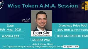 That's one of the biggest debates in the market right now. Cryptocurrency Academy Ama With Wise Token Founder The Ultimate Token Asset Backed By Bnb