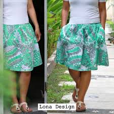 Onsale Pastel Mint Botanical Skirt With Pockets Green White Etsy In 2020 Green Midi Skirt Midi Skirt Skirts With Pockets