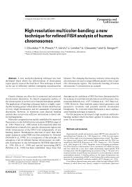 14 the human genome ch. Pdf High Resolution Multicolor Banding A New Technique For Refined Fish Analysis Of Human Chromosomes