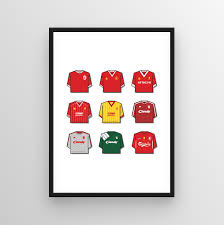 The first liverpool replica shirts released for sale to the public were manufactured by umbro in 1973. Liverpool Shirt History Print Football Bobbles