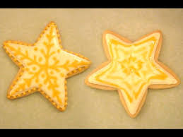 Classic christmas sugar cookies the classic sugar cookie. 2 Yellow Star Designs With Royal Icing On A Sugar Cookie Youtube