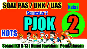 Soal Pas Pjok Kelas 2 Semester 2 Dan Kunci Jawaban Hots Kurikulum 2013 Youtube