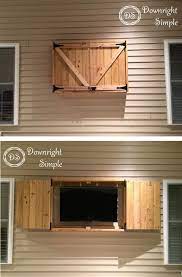 The idea here is that you simply store the tv in the cabinet and only open up the front when. Downright Simple Outdoor Tv Cabinet