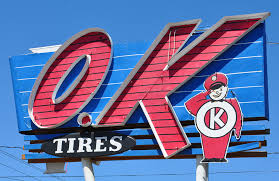 Hours may change under current circumstances Vintage O K Tire Stores Roadsidearchitecture Com