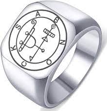 Amazon.com: Laser Engraved Demon Great Marquis of Hell Sabnock Goetic Seal  Lesser Key of King Solomon Stainless Steel Ring Size 6 : Clothing, Shoes &  Jewelry