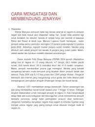 Jika dalam keadaan yang tidak memungkinkan bagi kita untuk mencuci tangan dengan air, kita tetap bisa mengikuti langkah di atas dan menggunakan cairan pembersih dalam bentuk gel. Cara Mengatasi Dan Membendung Jenayah