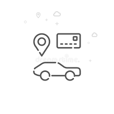 Close up pic game, guess the word is just for you! Car Sharing Car Rental Vector Line Icon Symbol Pictogram Sign Light Abstract Geometric Background Editable Stroke Stock Illustration Illustration Of Original Ideogram 143794647