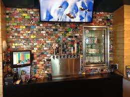 Art Of Board Recycled Wood Skateboard Tile Board Brew Restaurant In Carlsbad Ca Interior Art Recycled Wood Interior