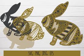Download 3d Layered Mandala Bunny Easter Bunny Svg Easter Hare 1210449 Cut Files Design Bundles